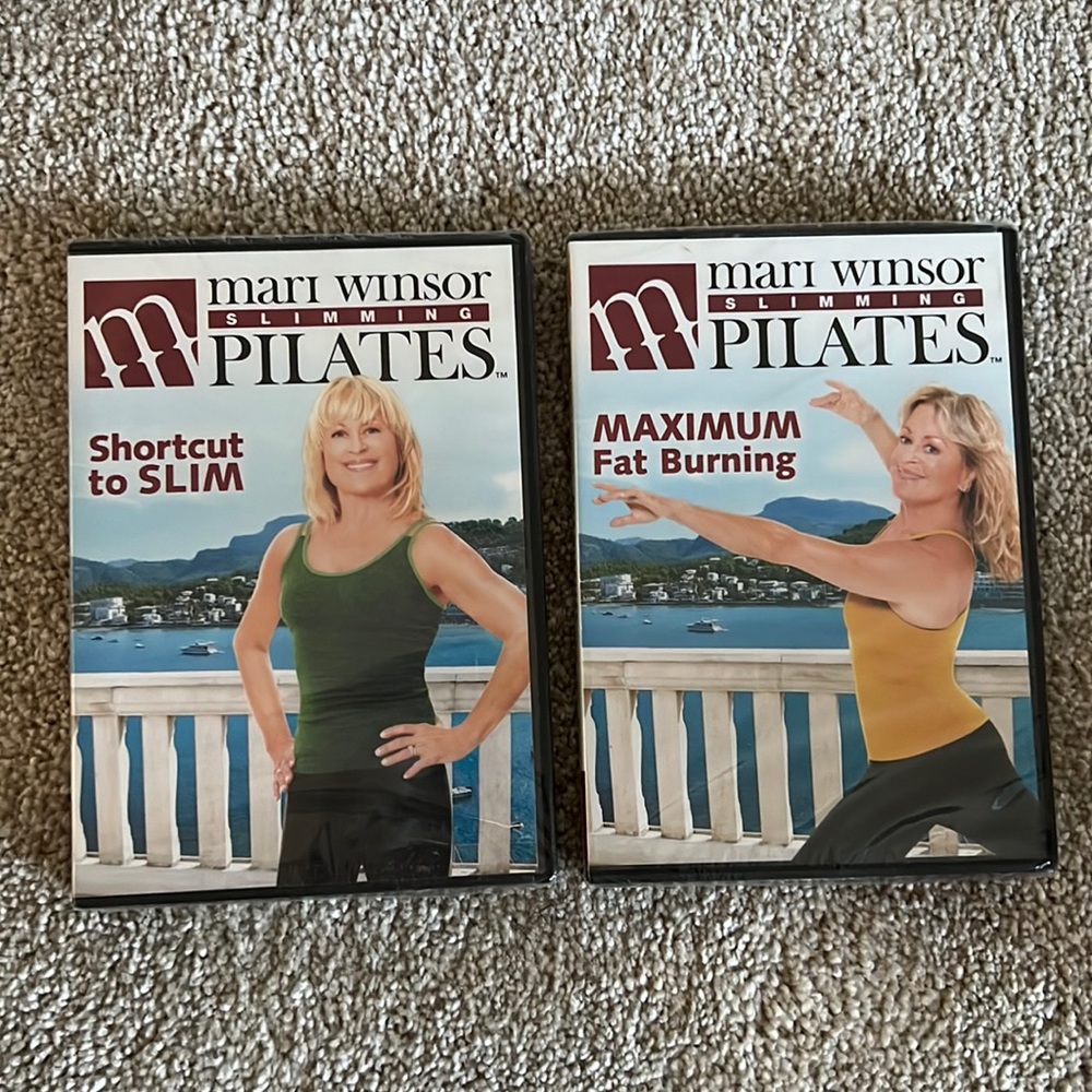 Mari Winsor Slimming Pilates new DVDs- Shortcut to Slim + Maximum Fat Burning
